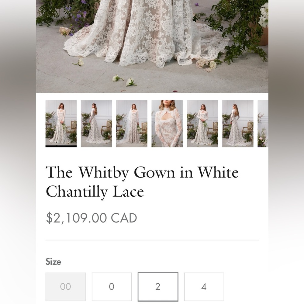 BRAND NEW! V.Champamn “Whitby” gown size 2 - Picture 7 of 7
